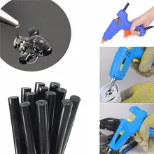 12 шт. 11 мм x 190 мм DIY горячего расплава экологически чистый клей палочки черный пластик высокой вязкости горячего расплава пистолет для автомобиля Аудио Ремесло общие