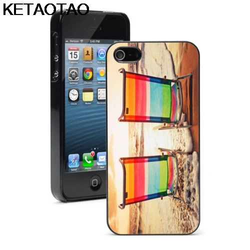 KETAOTAO пальмы LA Летний чехол для телефона s для iPhone 4S SE 5C 5S 6S 7 8 Plus X XS XR 11 Pro Чехол Мягкий ТПУ резиновый силиконовый - Цвет: Синий