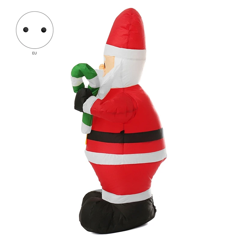 

1.2M LED Air Inflatable Crutches Santa Snowman Claus with Blower Garden Outdoor Layout Christmas Decor Figure Kids Classic Toys