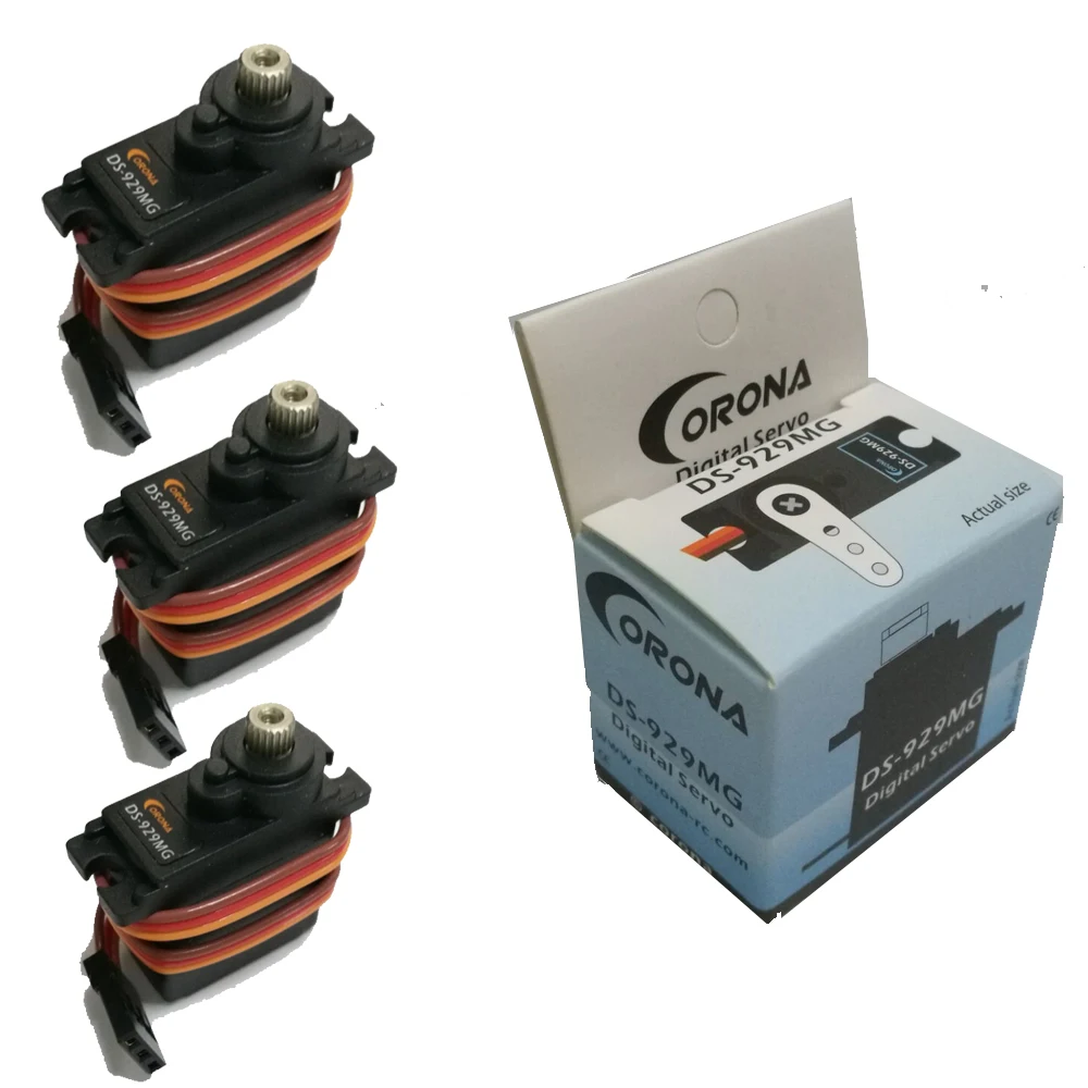Металлический цифровой сервопривод 12 5g corona DS 929MG digital servo DS929MG 3 шт./лот|digital servo|servo