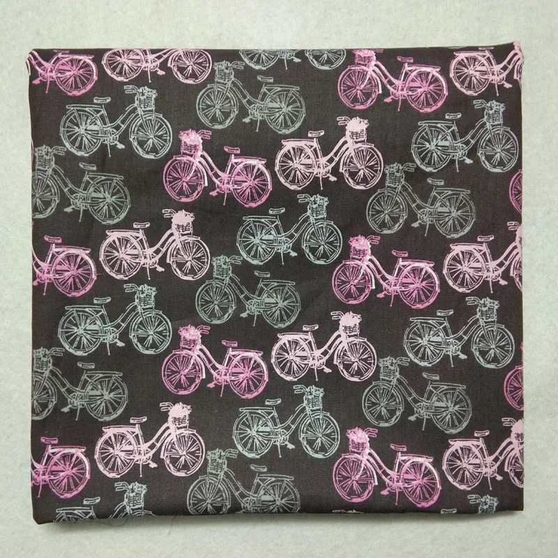 Ткань велосипедная хлопковая с принтом 50x105 см|cotton pvc fabric|cotton scrapcotton seersucker fabric |