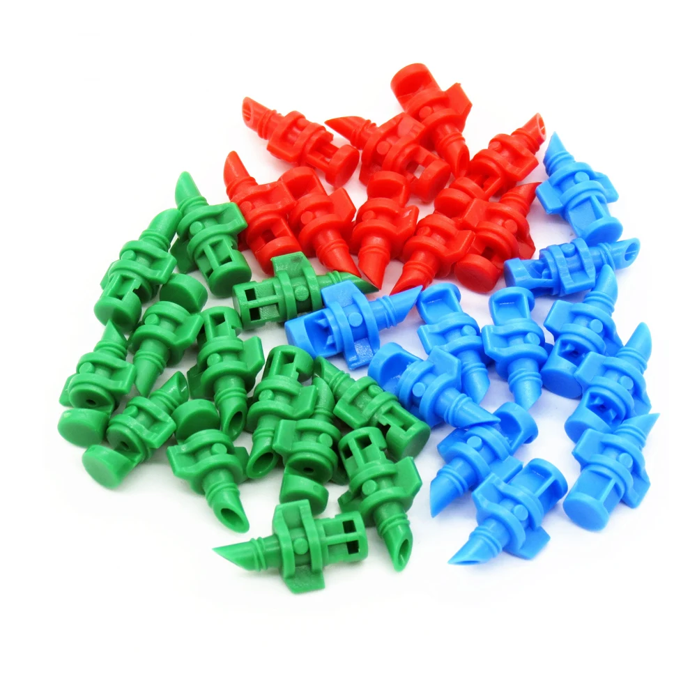 Garden sprinkler plants irrigation kits irrigation sprinklers drip irrigation sprinklers garden irrigation nozzle garden sprayer nozzles 100PCS 90/180/360 Degree refraction nozzle garden sprinkler agriculture irrigation plant spray nozzle misting for flowers farm
