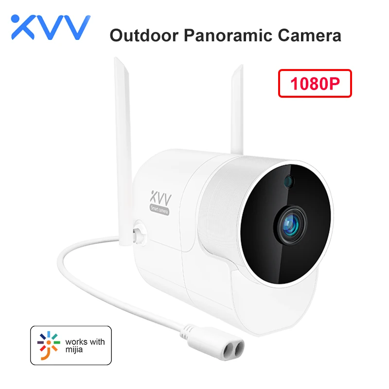 Xiaovv-cámara web para exteriores, Webcam DE VIGILANCIA DE ÁNGULO AMPLIO DE 1080P y 150 °, WIFI, visión nocturna de alta definición para mi aplicación para hogares, Panora Mi c