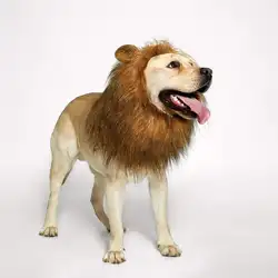 Собачья Львиная Грива-Реалистичная и смешная Львиная Грива для собак-Дополнительная Львиная Грива для собачьих костюмов-парик льва для