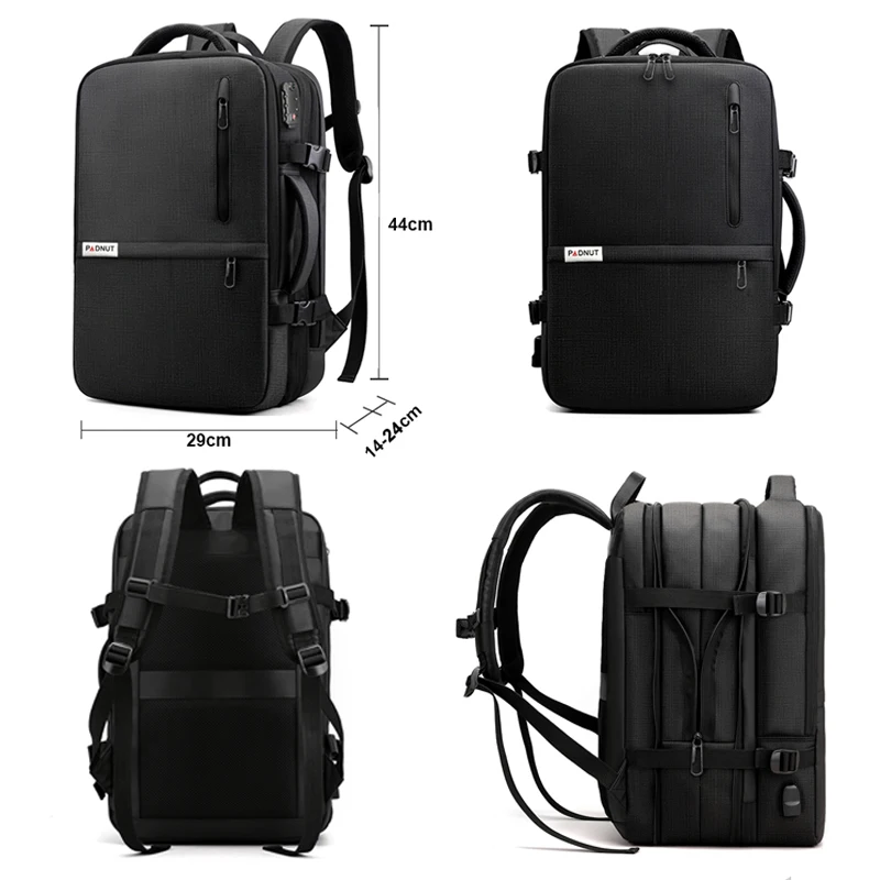Дорожный рюкзак для ноутбука 17 дюймов мужчин и женщин сумка 15 6 дюйма с usb зарядкой