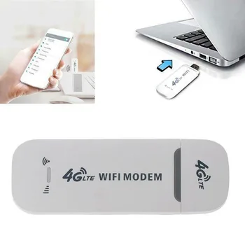 

4G LTE USB Modem Network Adapter With WiFi Hotspot SIM Card Wireless Mini Router AT interface: 3GPP TS 27.005 and 27.007