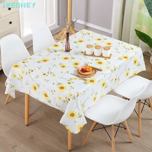 Flor impressão de pano de mesa pvc retangular capa de mesa toalha de mesa toalhas de mesa à prova dwaterproof água mancha toalhas oilcloth