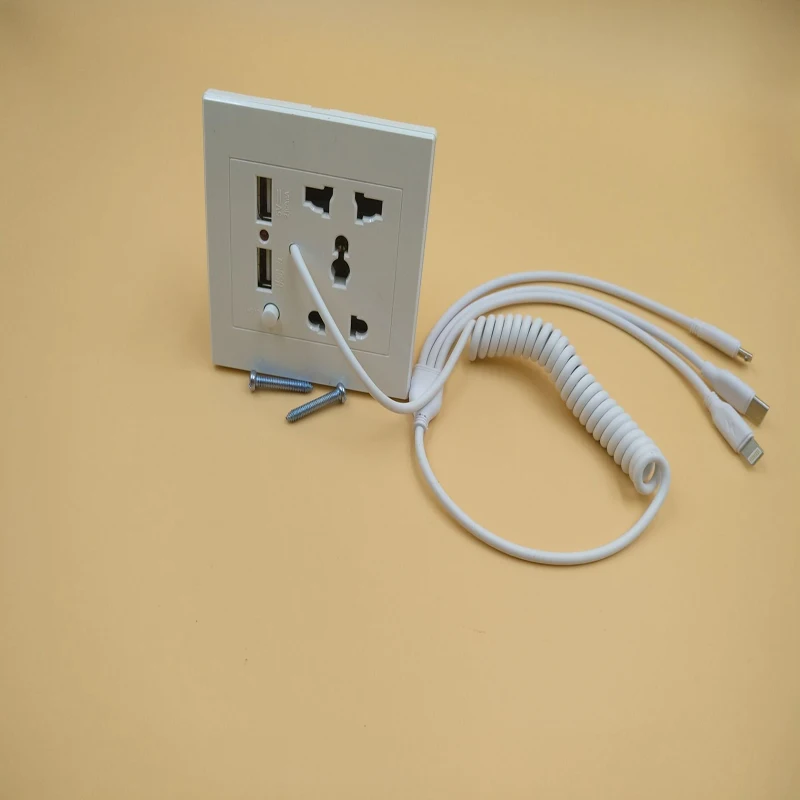 2 шт 2.1A двойной USB розетка зарядное устройство AC/DC адаптер питания штепсельная розетка панель W/переключатель