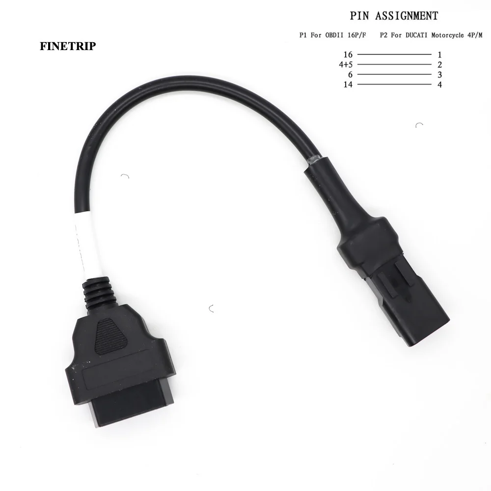 For KTM OBD2 Connector Motorcycle Motobike For YAMAHA For HONDA Moto For SUZUKI For Ducati OBD 2 Extension cable For Kawasaki temperature gauge for car