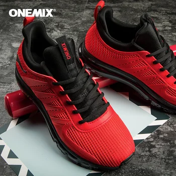 

ONEMIX Sneakers Runner Athletic Outdoor Trail Walking Casual Shoe Red Man zapatos de hombre High Top Sport Jogging Sneaker Shoes