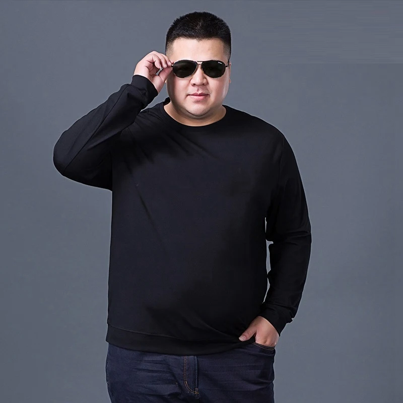 Мужская хлопковая футболка с длинным рукавом размеры до 12XL|t-shirt 7xl|summer mencasual t-shirt |