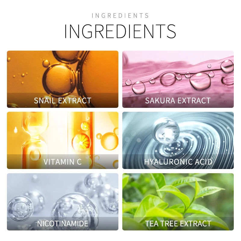 LAIKOU Sakura Face Serum Extract Shrink Pores Remove Acne Liquid Moisturizing Face Essence Hyaluronatic Vitamin C Face Skin Care LAIKOU Sakura Face Serum Extract Shrink Pores Remove Acne Liquid Moisturizing Face Essence Hyaluronatic Vitamin C Face Skin Care