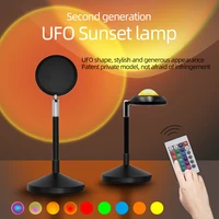 USB Sunset Projector light Led Night Light Bedroom Bar Coffee Decoration Desk Lamp Sun Projection Atmosphere Rainbow Lamp