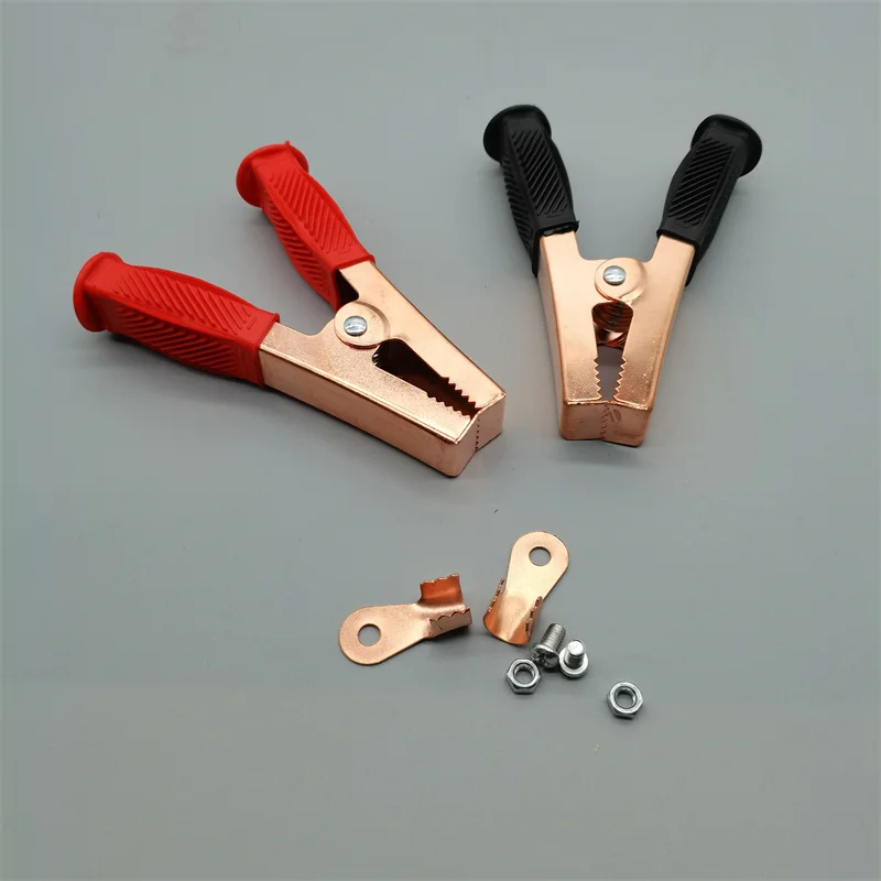 

1PC Large grounding wire pure copper thickened strong alligator clip automobile battery clip battery grounding connection clip
