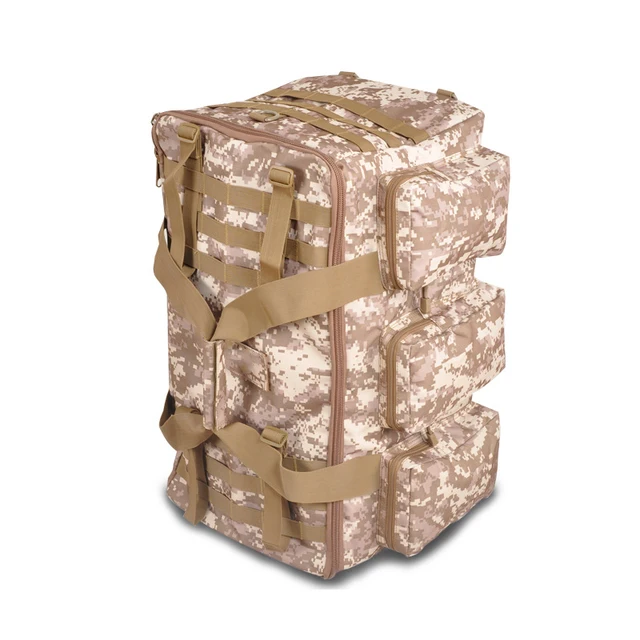 55L Outdoor Military Bag Tactical Backpack Large Capacity Camping Bags Men's Hiking Travel Mountaineering Army Luggage Bag Desert