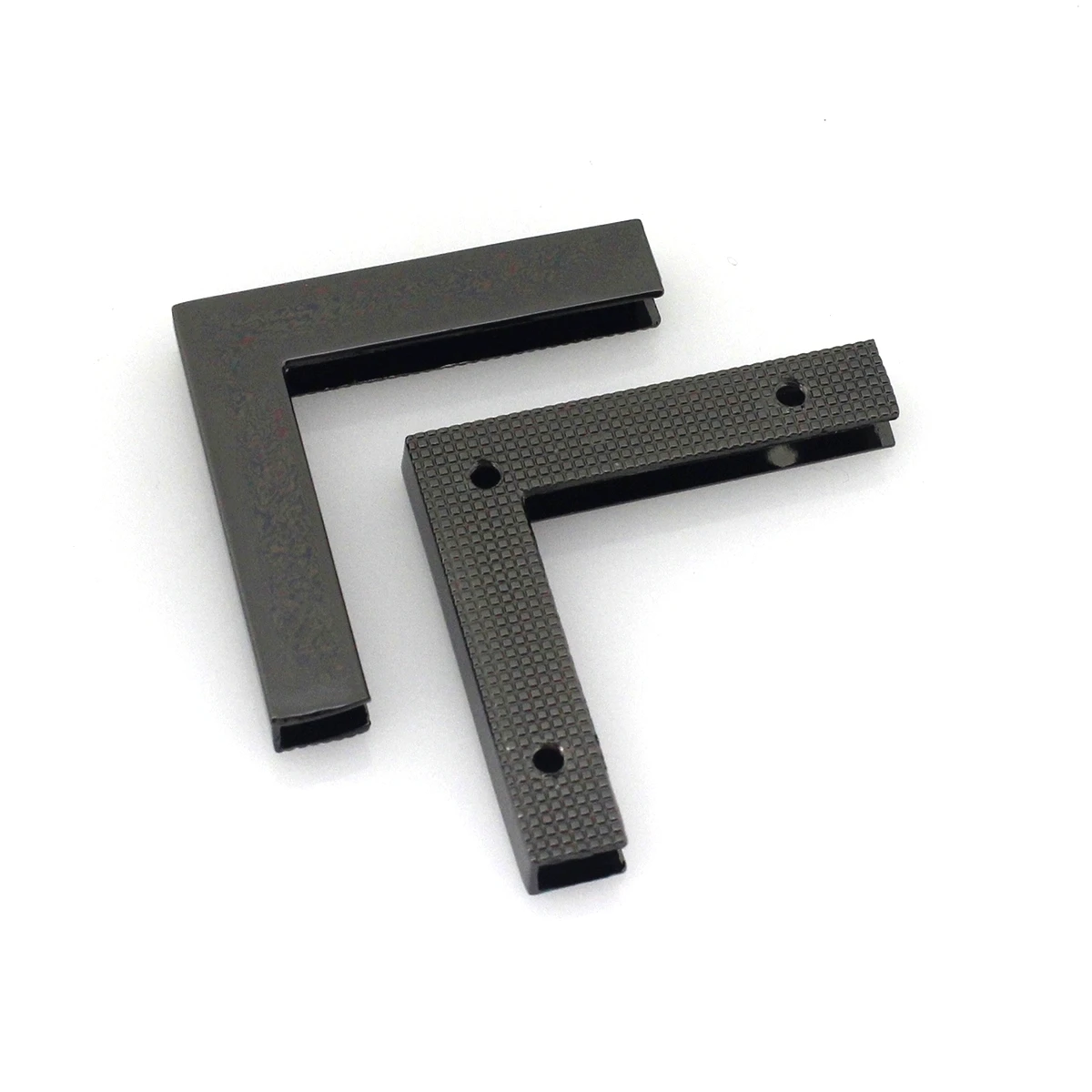 Ein Paar rechtwinklige Metall-Kantenschnallen für Taschen, Eckschrauben, Clip-Kanten, Schutzverschluss für Lederhandwerk, Hardware-Zubehör – Detail 10