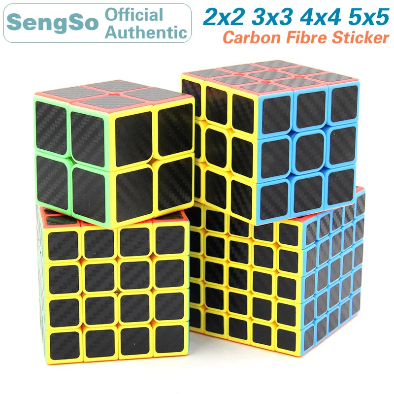ShengShou Легенда углеродного волокна Стикеры 2x2x2 3x3x3, 4x4x4, 5x5x5, волшебный куб, набор 2x2/oneplus 3/OnePlus x 3 4x4 5x5 скоростная головоломка, развивающие игрушки