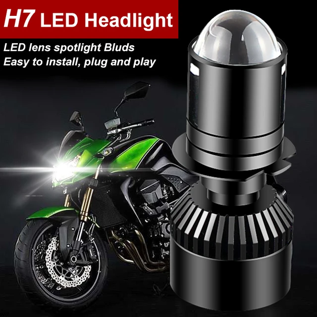 1PC/2PCS LED Diode Luces H7 Headlight Bulbs CSP White Low High Beam 12V  Motorcycle For Kawasaki 800 750 650 636 600 500 300 250 - AliExpress