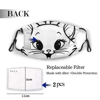 

protective mask with filter Kitties Cat anti dust PM2.5 reuse adult teen child girl