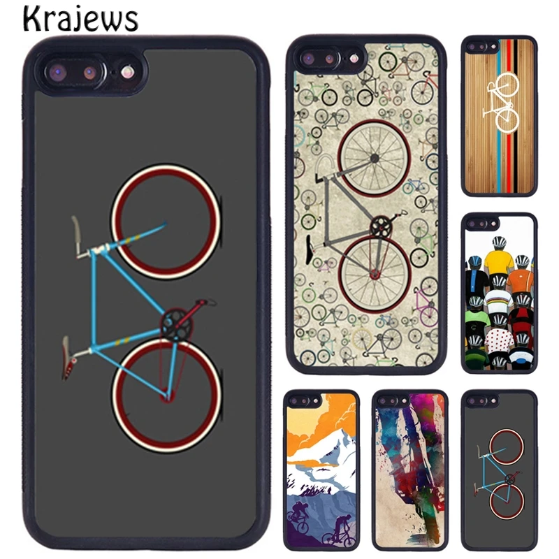 Krajews BIKE CYCLING Sport Rubber Phone Case For iPhone X XR XS 11 12 13 Pro MAX 5 6 6S 7 8 Plus Samsung Galaxy S8 S9 S10 | Мобильные