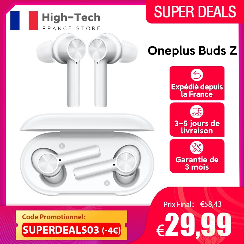 OnePlus Buds Z Wireless Earphone Global Version TWS Bluetooth 5.0 IP55 20 Hours Battery Life For OnePlus 8T Nord 8 Pro N10