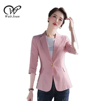 

Women's office suit 2020 Plus size blazer women spring summer elegant solid casual suit office ladies half sleeve jacket women