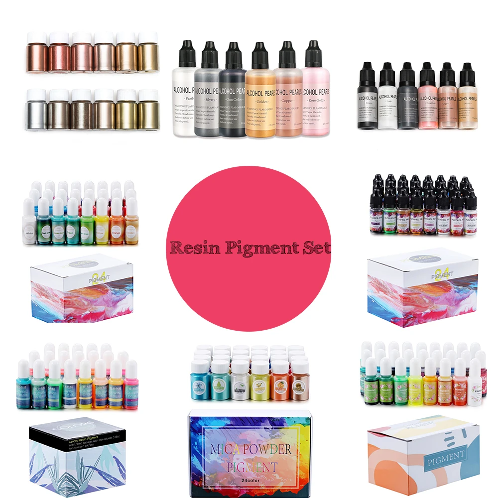 6 26Pcs Epoxy Resin Diffusion Pigment Epoxy Resin Pigment UV Resin