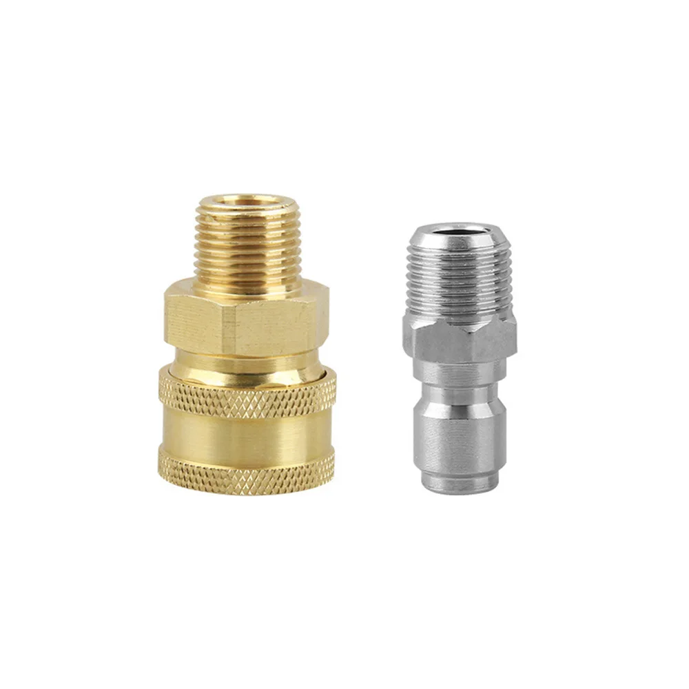 

3/8" Quick Connect Fittings Pressure Washer Hose Connectors Plug Socket Set Durable And Practical To Use