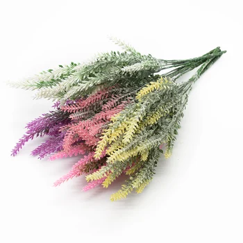 

1 bunch Scrapbook plastic lavender vase for home decor ornamental flowerpot artificial plants cheap wedding decorative flower