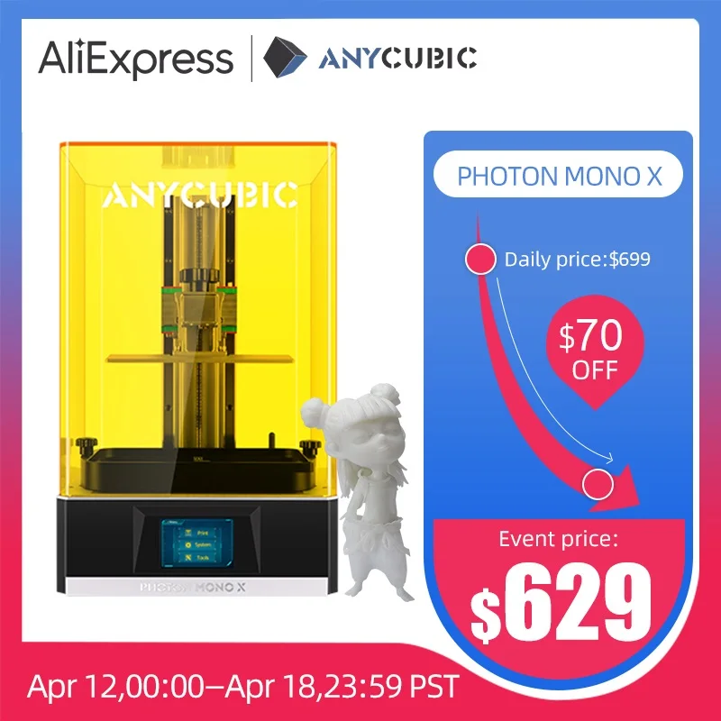 Remote-Control Anycubic Photon Mono-X-3d-Printer Fast-Printing 4k Monochrome Impresora