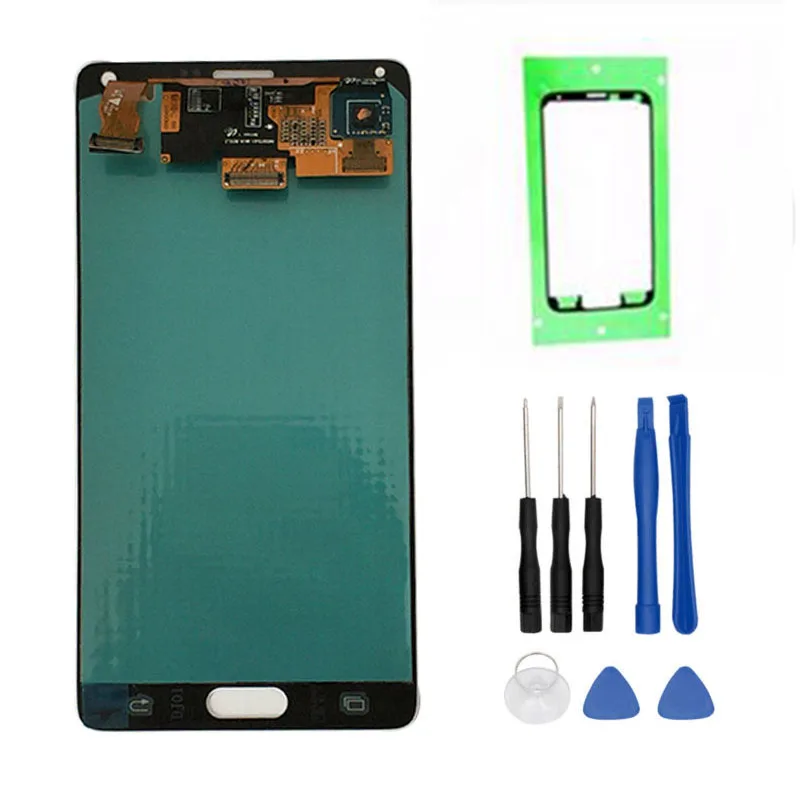 100% протестированный Оригинальный ЖК-дисплей Burn Shadow для Samsung Galaxy Note 4 Note4 N910T N910A N910 с