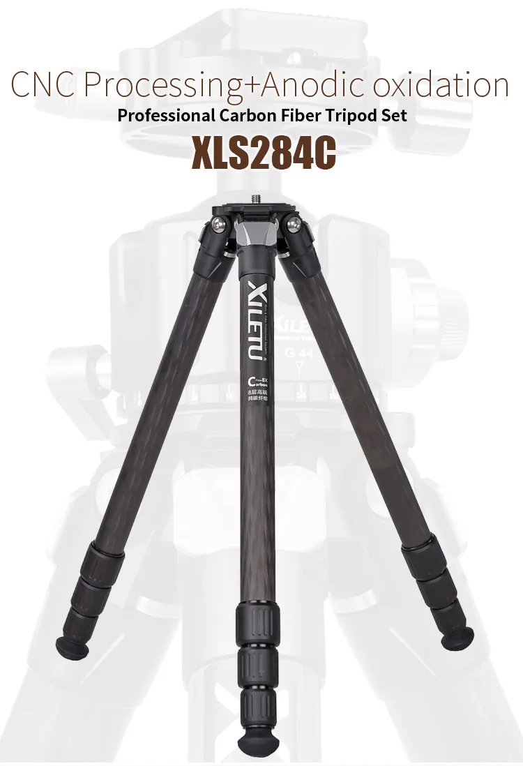 XILETU XLS-284C+ G44 Профессиональная фотография Штатив из углеродного волокна 360 градусов панорамная шаровая Головка Для Dslrs камер
