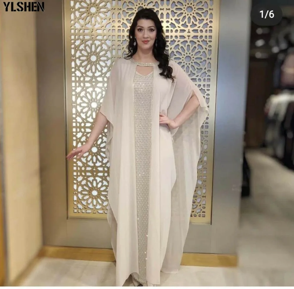 2 Piece African Design Dashiki Dress Sequined Diamonds Abaya Maxi Dresses Bazin Vintage Muslim Robe Gowns Africa Sexy Lady Party 04