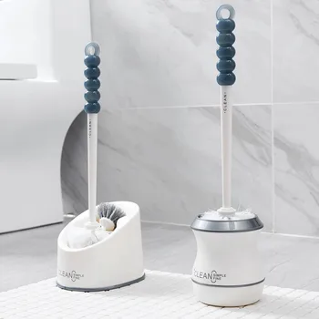 

Portable Toilet Brush Cleaner Clean Brush Bowl Handle Bathroom Toilet Brush WC Cleaning Brush Holders for Bathroom Accessories