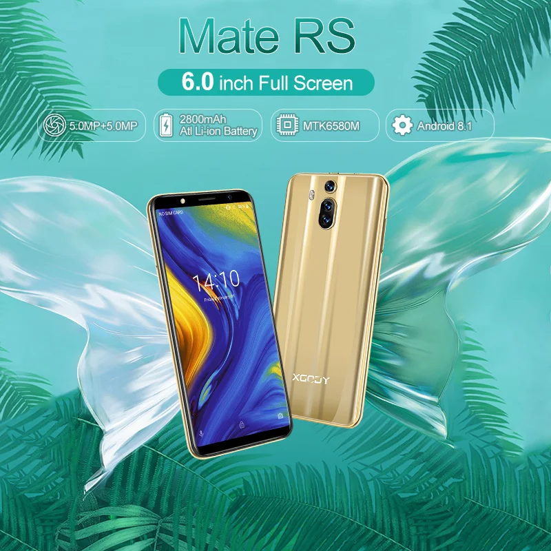 XGODY Mate RS 3G смартфон с 6 дюймовым дисплеем 18:9 ОЗУ 1 ГБ ПЗУ 8 2800 мАч Android 1|Смартфоны| |