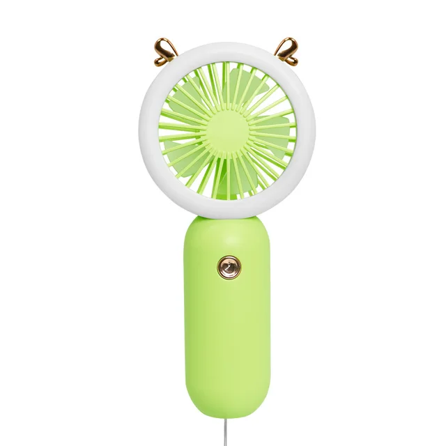 Handheld Pocket Fans USB Charging Lazy Fan Desktop Mini Fan Portable Dormitory Home Gift Student Outdoor Travel Mini Fan Xiaomi green