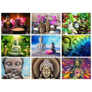

5D DIY Diamond Painting Religious Buddha Diamond Embroidery Cross Stitch Mosaic Home Decoration Christmas Gift CC1432