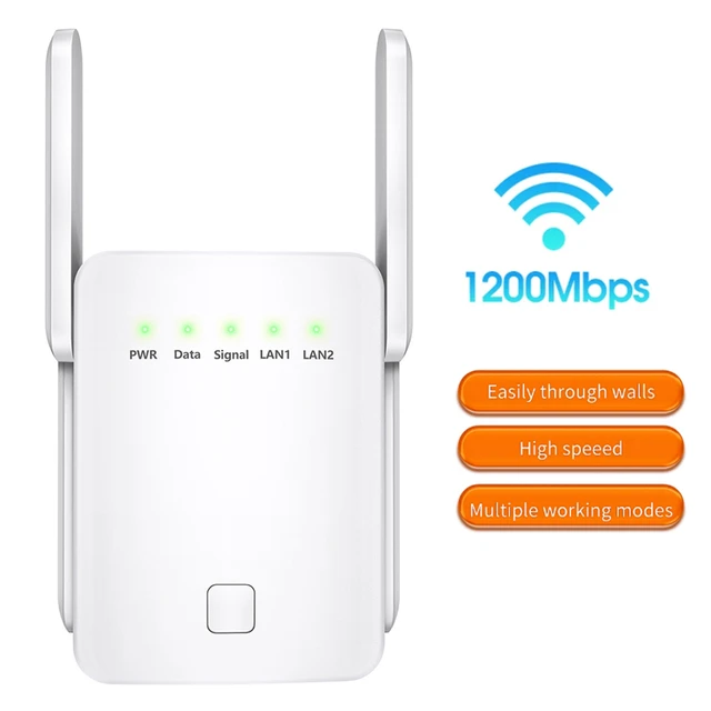 5G WiFi Routing Repeater WiFi Amplifier Signal Wifi Extender Network WiFi  Booster 1200Mbps Long Range Wireless Wi-fi Repeater - AliExpress
