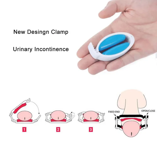 Urinary Incontinence Clamp Care for Men Male Penile Clamp sex toy Penis Master Manage