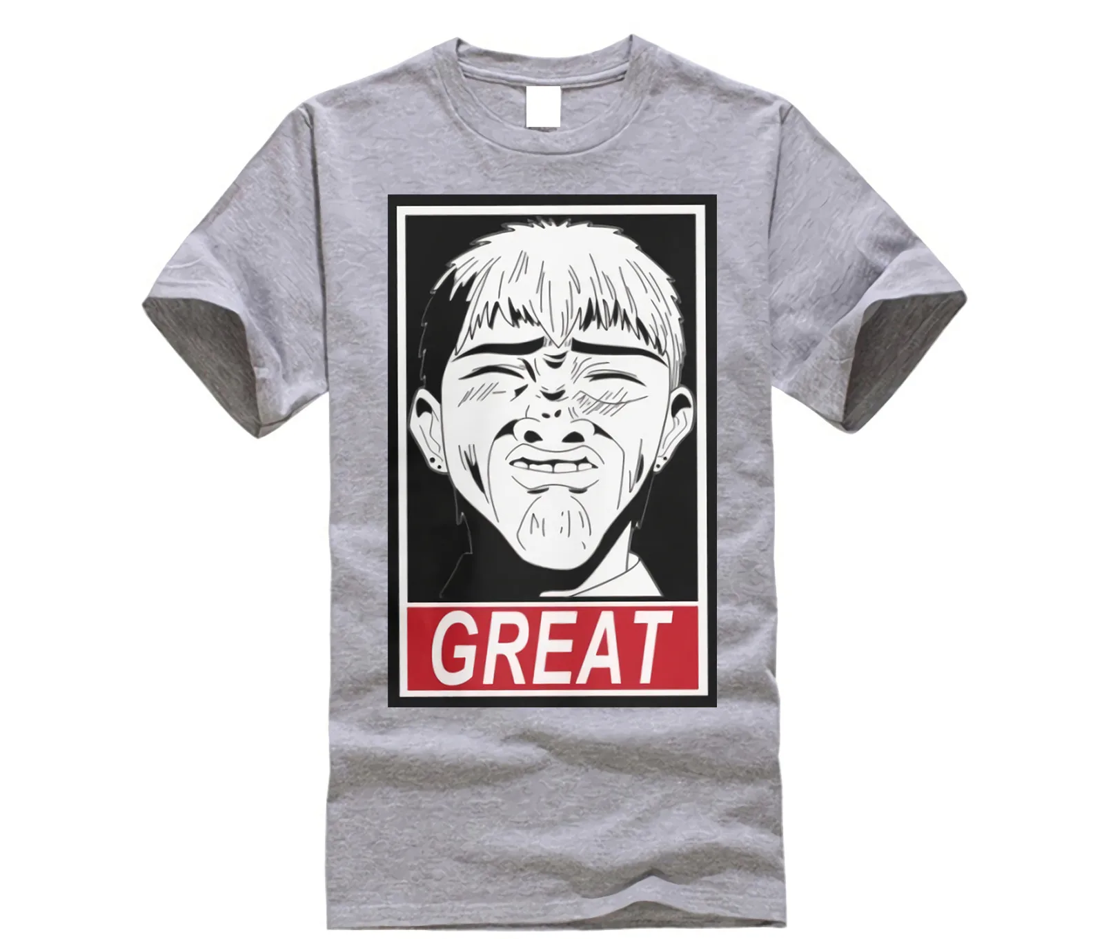 GTO Great Teacher Onizuka отличные очищенные хлопковые футболки Забавные с короткими