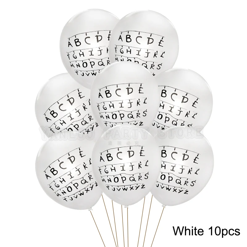 White 10pcs 10 шт., латексные шарики для вечеринки в честь Дня Рождения, украшения для душа, вечерние шары - Цвет: White 10pcs