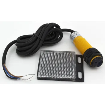 

M18 2m sensing DC NPN NC E3F-R2N2 retroreflective cylinder amplifier photoelectric sensor switch