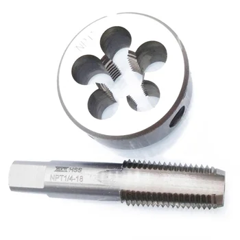 

High Speed Steel 1/4-18 NPT Tap Die Mold Metric Thread Right Hand Tools Set Kit