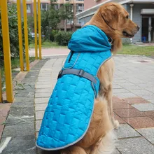 Собачий Щенячий жилет, куртка, ветрозащитная одежда, теплая зимняя одежда для собак, водонепроницаемая Двухсторонняя куртка для маленьких, средних и больших собак