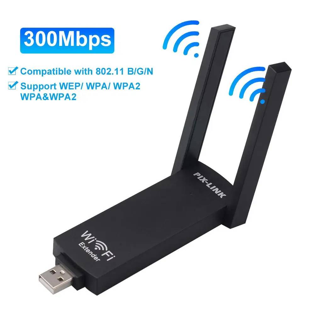 Портативный беспроводной USB Wi Fi репитер 300 Мбит/с|Беспроводные роутеры| |