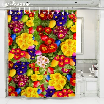 

Bohemian Floral Flower Shower Curtains Bathroom Waterproof Shower Curtain Leaves 3D Curtains for Bathroom Shower Bathing 180x240