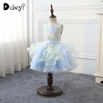 

New Little Girls Dresses Elegant Princess Costume for Girls Party Flower Girls Thanksgiving Tutu Dress New Years Eve Dress