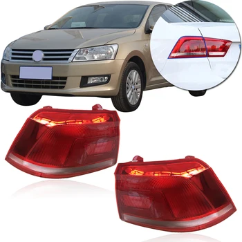 

CAPQX 2PCS For Santana 2013 2014 2015 2016 Rear Tail Light Assembly Rear Brake Light Taillight Car Accessories Tail Lamp