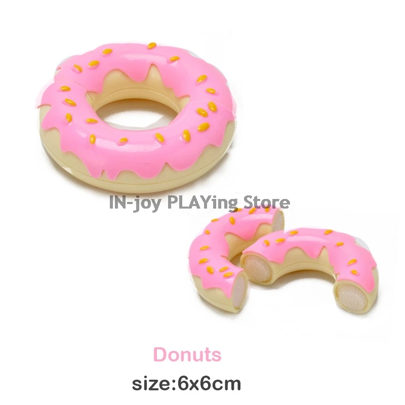 Hot Sale Snacks Food Toy Detachable Building Blocks Hamburg Pizza Donuts Brick Model Montessori Toys For Children Kids Gifts DIY