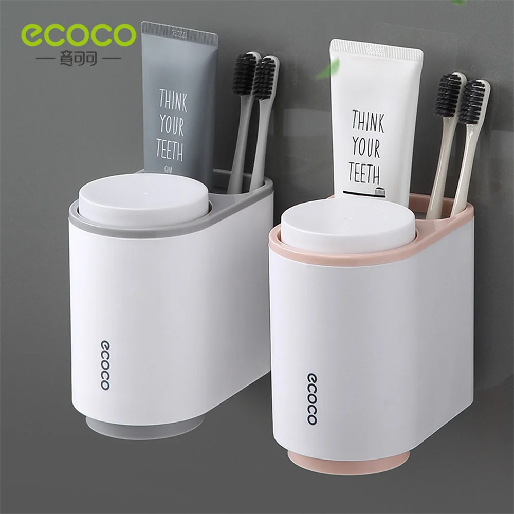 Juego de copas magnéticas para lavado de dientes, juego de doble taza, cepillo de dientes, pasta dental, bastidor dental, caja de Almacenamiento simple